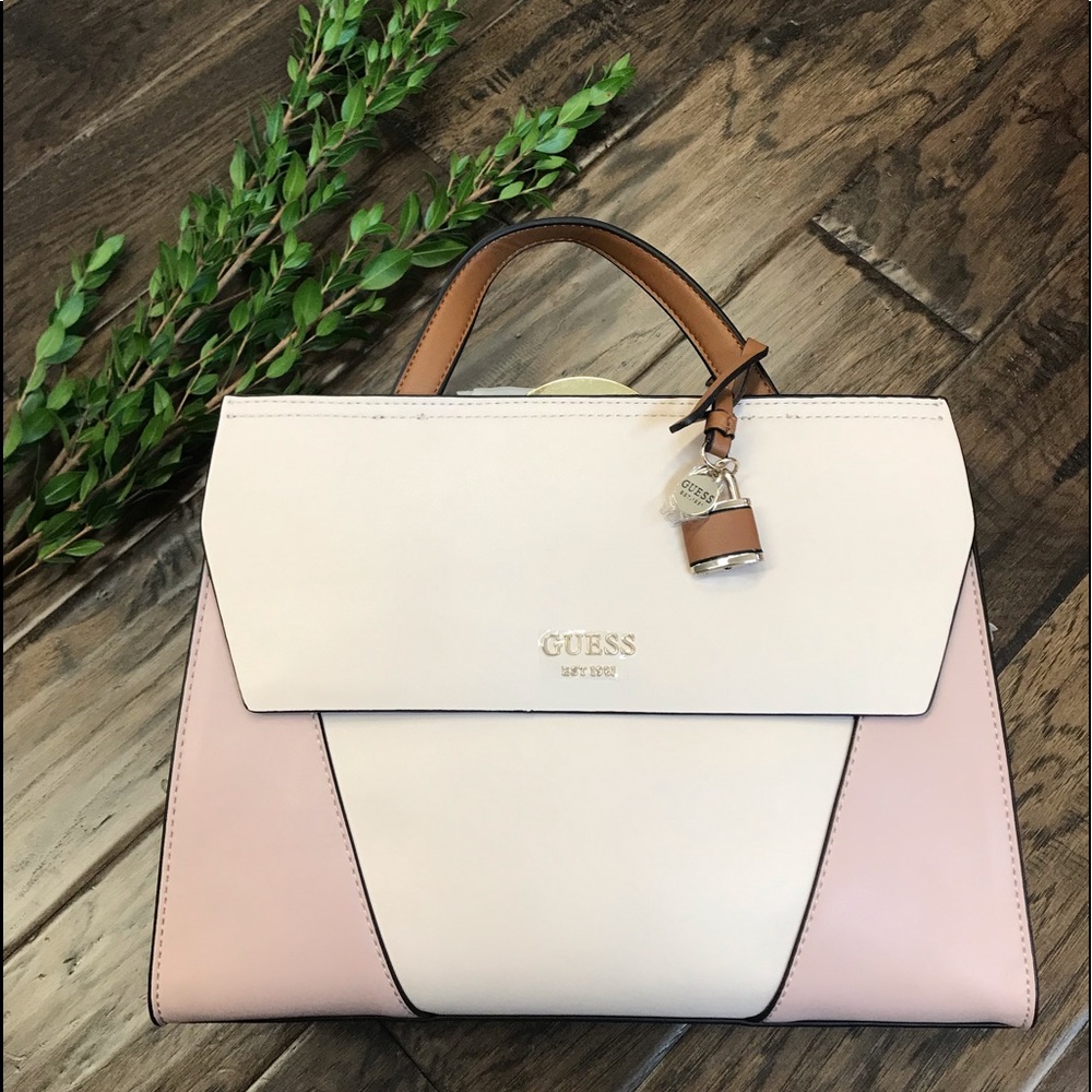 Guess Rose Pink Satchel